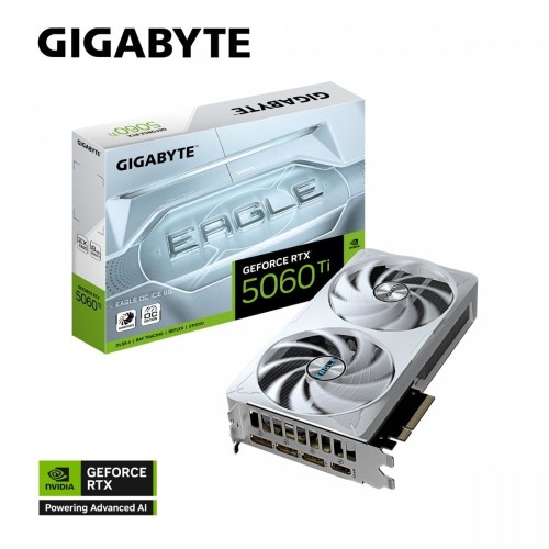 Gigabyte Karta graficzna GeForce RTX 5060 Ti EAGLE OC ICE 8G 128BIT GDDR7 HDMI/3DP