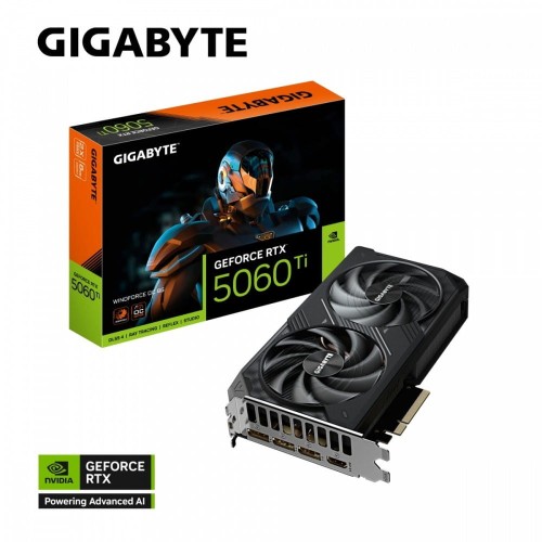 Gigabyte Karta graficzna GeForce RTX 5060 Ti WINDFORCE OC 8G 128BIT GDDR7 HDMI/3DP