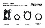 IIYAMA Monitor G-Master 34 cale GCB3484WQSU-B1,VA,UWQHD,180Hz, HDR400, 1500R, 21:9, 0.4ms, 500cd/m2, 2x5W, USB-c, PiP