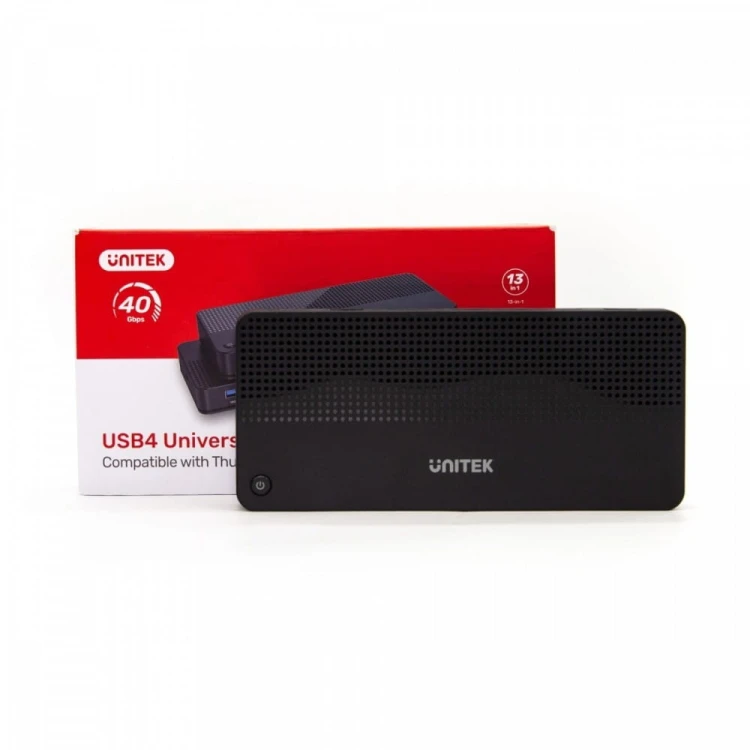 Unitek Stacja dokująca 12w1 USB-C, HDMI 2.1, USB 4, PD 100W; D1079A
