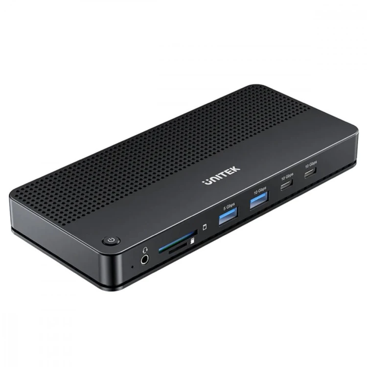 Unitek Stacja dokująca 13w1 USB-C, HDMI 2.1,DP 2.0,RJ45,10GBPs;D1104A01
