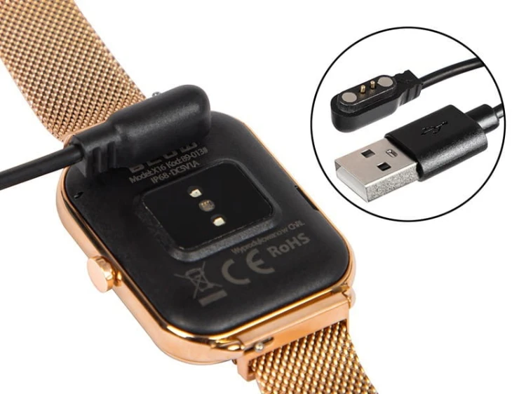 BLOW Smartwatch X16 Bluetooth różowy