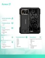 ULEFONE Smartfon Armor 27 4G 12/256GB IP69K Czarny