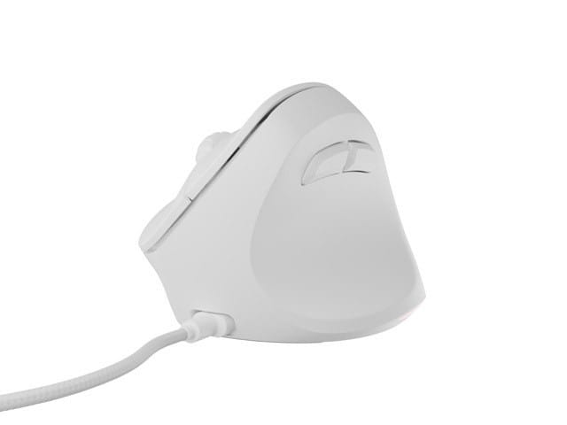 Natec Mysz wertykalna CRAKE 2 PRO 128000DPI optyczna biała