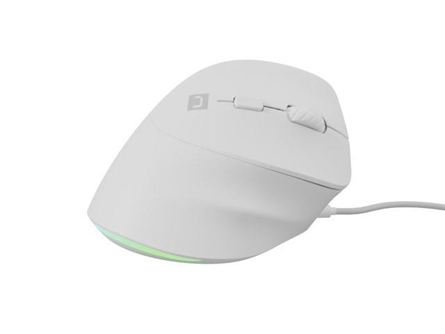 Natec Mysz wertykalna CRAKE 2 PRO 128000DPI optyczna biała