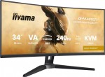 IIYAMA Monitor G-Master 34 cale GCB3486WQSCP-B1,VA,UWQHD,240HZ,0.4ms,1500R,HDR400,500cd,21:9,HDMI (2.1), USB-C dock 95W, RJ45, 2x5W, KVM,PiP