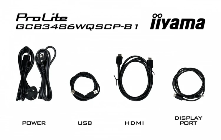 IIYAMA Monitor G-Master 34 cale GCB3486WQSCP-B1,VA,UWQHD,240HZ,0.4ms,1500R,HDR400,500cd,21:9,HDMI (2.1), USB-C dock 95W, RJ45, 2x5W, KVM,PiP