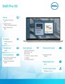 Dell Laptop Dell Pro 16 PC16255/AMD Ryzen AI 7 350/16GB/512GB SSD/16.0 FHD+/Radeon 860M/FgrPr/FHD/IR Cam/Mic/WLAN+BT/Backlit Kb/3Cell/W11P