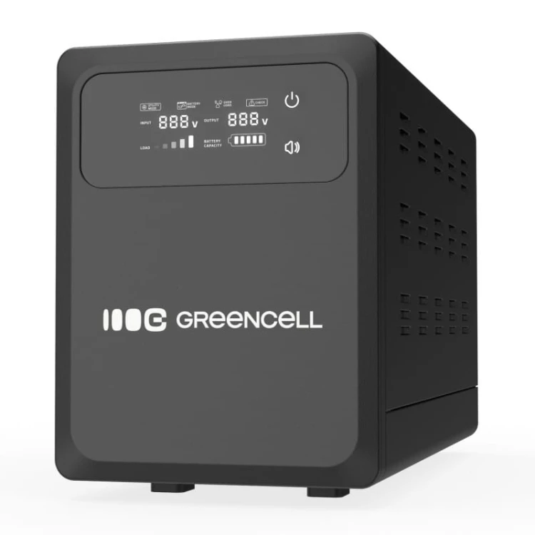 Green Cell Zasilacz awaryjny UPS AVR PowerCore 800W/1200VA 12VDC