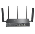 TP-LINK Brama sieciowa gigabitowa ER706WP-4G Omada 4G+ Cat6 AX3000 VPN 4-Port PoE+ 1× Gigabit SFP WAN/LAN, 1× Gigabit RJ45 WAN, 4× Gigabit WAN/LAN ER7