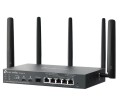 TP-LINK Brama sieciowa gigabitowa ER706WP-4G Omada 4G+ Cat6 AX3000 VPN 4-Port PoE+ 1× Gigabit SFP WAN/LAN, 1× Gigabit RJ45 WAN, 4× Gigabit WAN/LAN ER7