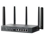 TP-LINK Brama sieciowa gigabitowa Omada 4G+ Cat6 AX3000 VPN with 4-Port PoE+PORT: 1× Gigabit SFP WAN/LAN Port, 1× Gigabit RJ45 WAN Port, 4× Gigabit WA