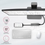 AXAGON HMC-5G21 Wieloportowy hub USB 5in1, 10Gbps, 2x USB-A + 2x USB-C + HDMI 4K/30Hz, PD 60W, 13cm USB-C kabel