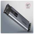 AXAGON EEM2-SD2 Obudowa zewnętrzna aluminiowa bezśrubowa USB-A/C 3.2 Gen2 M.2 NVMe/SATA wyświetlacz LED, szary