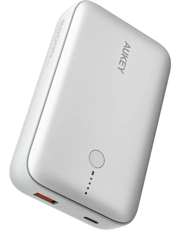 AUKEY PB-Y57 White Mini PowerBank | 20000mAh | 22.5W | 2xUSB | PD 3.0 QC 3.0 LED