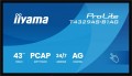 IIYAMA Monitor 43 cale T4329AS-B1AG VA,4K,HDMIx2,USB-C,RJ45,2x10W,WiFi,     Android 14, Signal FailOver, Whiteboard, iiSignage (CMS), iiControl (DMS),