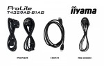 IIYAMA Monitor 43 cale T4329AS-B1AG VA,4K,HDMIx2,USB-C,RJ45,2x10W,WiFi,     Android 14, Signal FailOver, Whiteboard, iiSignage (CMS), iiControl (DMS),