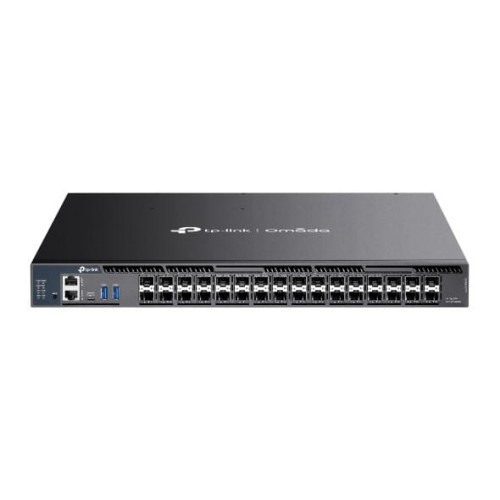 TP-LINK Przełącznik zarządzalny SX6632YF agregujący L3   Omada, stackowalny, 26 slotów SFP+ 10G, 6 slotów SFP28 25G
