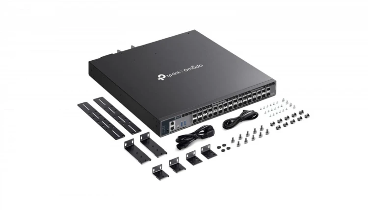 TP-LINK Przełącznik zarządzalny SX6632YF agregujący L3   Omada, stackowalny, 26 slotów SFP+ 10G, 6 slotów SFP28 25G