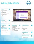Dell Laptop Dell Pro 13 Plus PB13250 W11P Ultra 5 236V/16GB/512GB/13.3 FHD+/Arc/FgrPr&SmtCd/FHD/IRCam/Mic/WLAN only+BT/BcklKb/3C/vPro/3YPS Silver