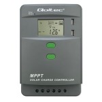 Qoltec Solarny regulator ładowania MPPT z czujnikiem temperatury 30A |  12V/24V | LCD | 2xUSB | Bluetooth | APP | GEL | LiFePO4
