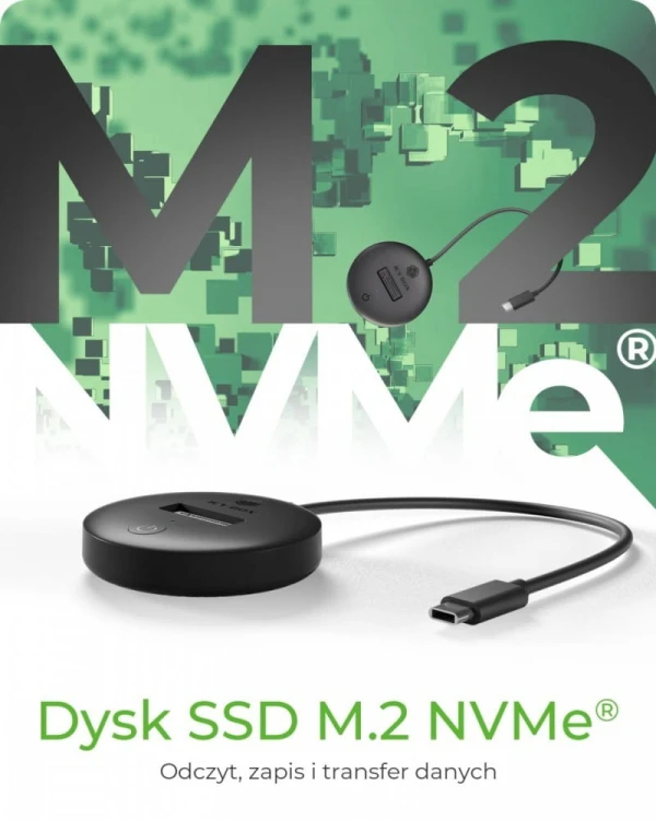IcyBox Stacja dokująca dla NVMe+SATA SSD IB-1610MCD-C31