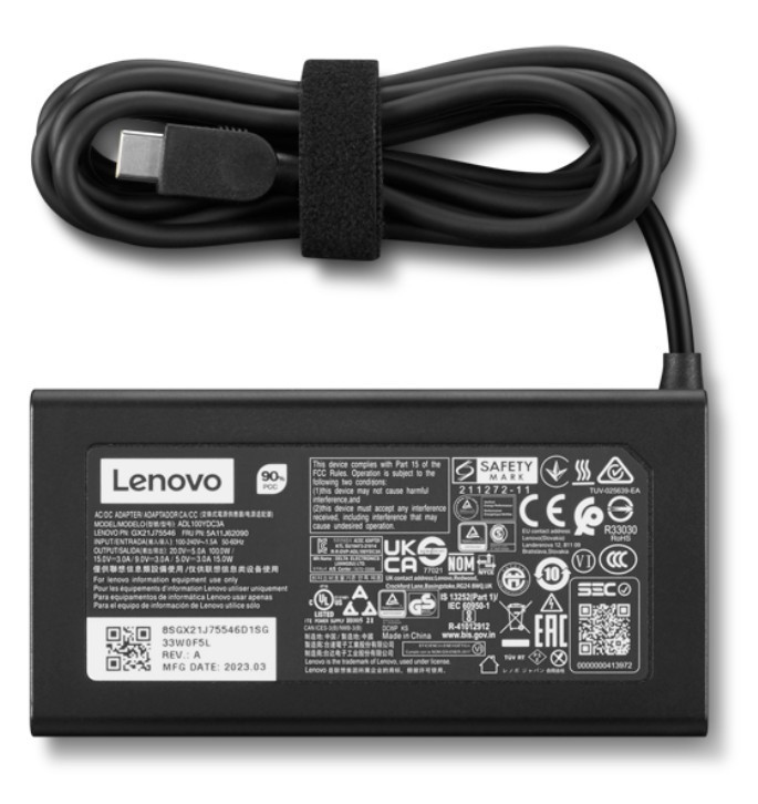 Lenovo Zasilacz Lenovo 100W USB C - EU1/Arabia/Indonesia/Korea Południowa 4X21M37469