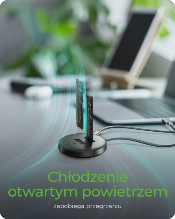 IcyBox Stacja klonująca+dockująca dla 2xNVMe M.2SSD IB-1612MCL-C31