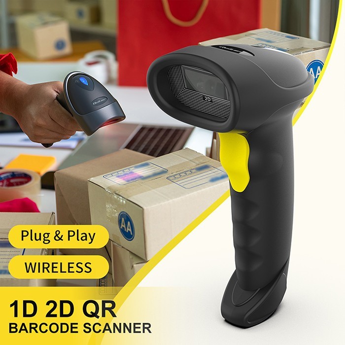 Qoltec Czytnik kodów kreskowych i QR | 1D 2D | USB | Bluetooth