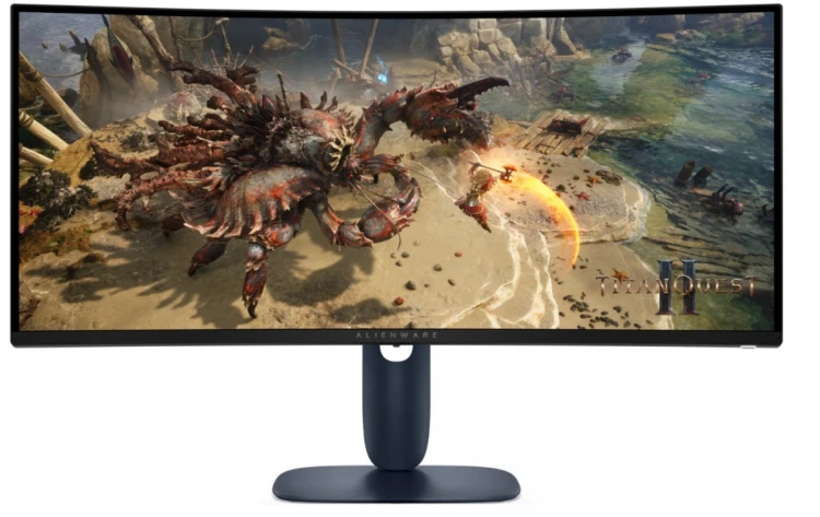 Dell Monitor AW3425DWM 34 cale Curved AMD FreeSync VA 180Hz WQHD         (3440x1440)/21:9/1xDP/2xHDMI/2xUSB 3.2/3Y AES&PPE