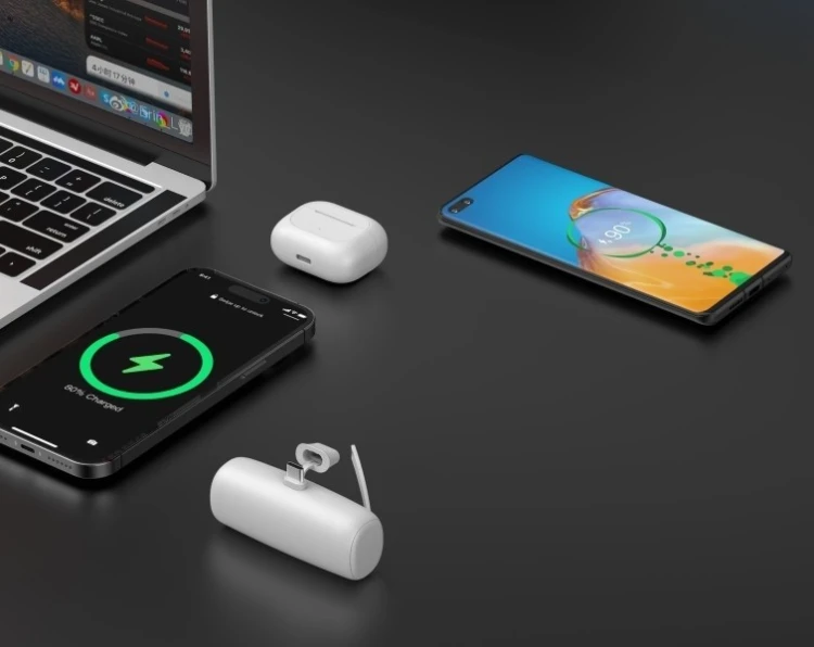 Rebeltec Powerbank P5 PLUG-IN (5 000mAh 10W) bezpośrednie podpięcie do telefonu za pomocą złącza USB-C