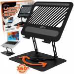Media-Tech Regulowana, obracana, ergonomiczna podstawka pod laptopa 10-17 LAPTOP STAND ROTO MT2662