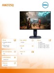 Dell Monitor Alienware AW2725Q 27.0 cali NVIDIA G-Sync Compatible 4K QD-OLED 240Hz/  DP/2xHDMI/USBC/3XUSB/3Y