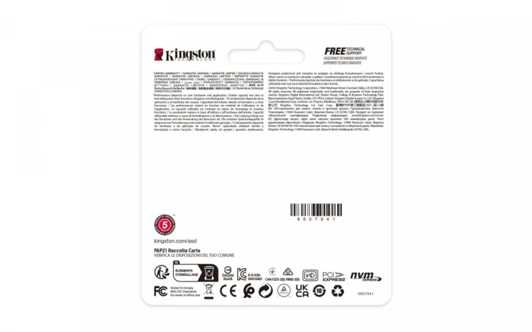 Kingston Dysk SSD NV3 2TB M.2 2230 PCI-e 4.0 NVMe 6000/5000