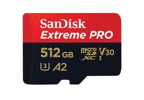 SanDisk Karta pamięci Extreme Pro microSDXC 512GB 200/140 MB/s A2 V30 U3