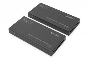 Digitus Przedłużacz/Extender KVM HDMI+USB HDBaseT 70m 4K30Hz HDCP 2.2 PoC (Power over Cable) audio IR zestaw