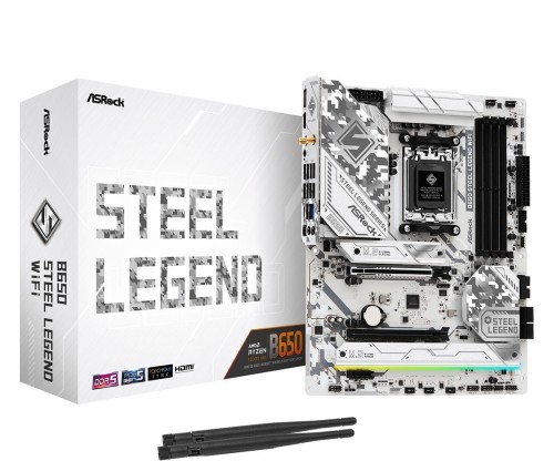 ASRock Płyta główna B650 STEEL LEGEND WIFI AM5 4DDR5 HDMI/DP M.2 ATX