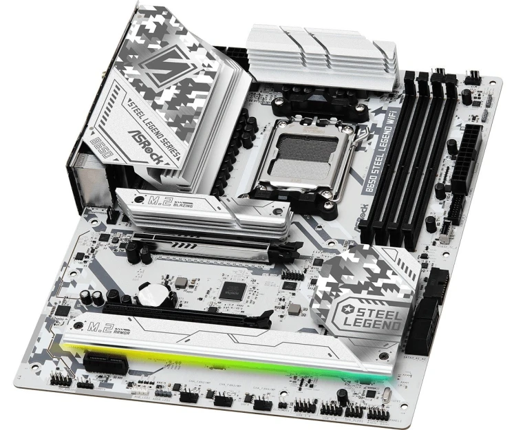 ASRock Płyta główna B650 STEEL LEGEND WIFI AM5 4DDR5 HDMI/DP M.2 ATX