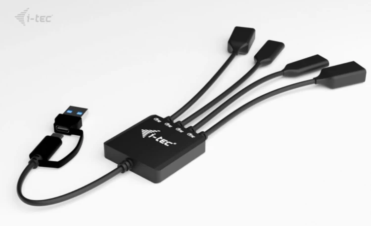 i-tec HUB USB-C/USB-A Cable 4 port (2x USB-C 2x USB-A)