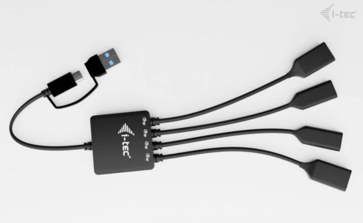 i-tec HUB USB-C/USB-A Cable 4 port (2x USB-C 2x USB-A)