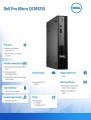 Dell Komputer Dell Pro Micro QCM1250 W11Pro i3-14100T/8GB/512GB SSD CL25/Integrated/WLAN + BT/Kb/Mouse/3YPS