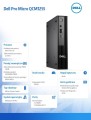 Dell Komputer Dell Pro Micro QCM1250 W11Pro i3-14100T/16GB/512GB SSD CL25/Integrated/WLAN + BT/Kb/Mouse/3YPS