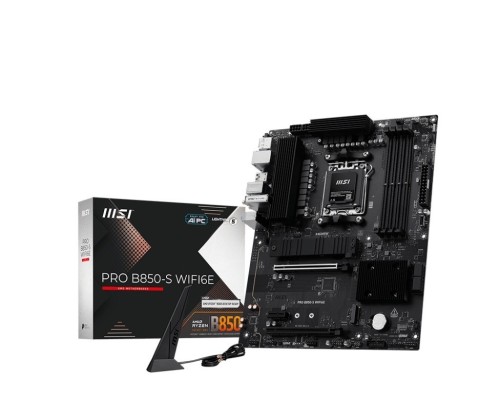 MSI Płyta główna PRO B850-S WIFI6E AM5 4DDR5 ATX