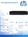 HP Inc. Komputer  Pro Mini 260 G9 i5-1335U 256GB/8GB/W11P       B6ZA7ET