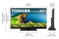 Toshiba Telewizor LED 43 cale 43UV3F63DG
