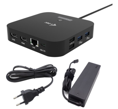 i-tec Stacja dokująca USB-C 2x HDMI Dock PD + Ładowarka 100W