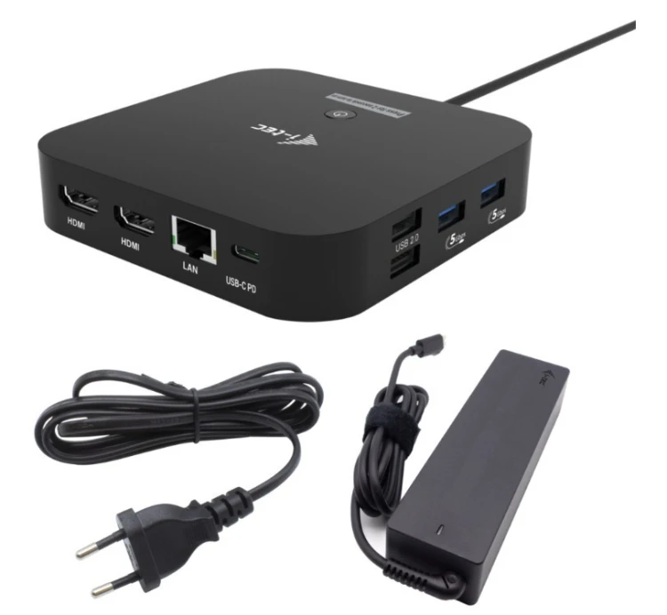 i-tec Stacja dokująca USB-C 2x HDMI Dock PD + Ładowarka 100W