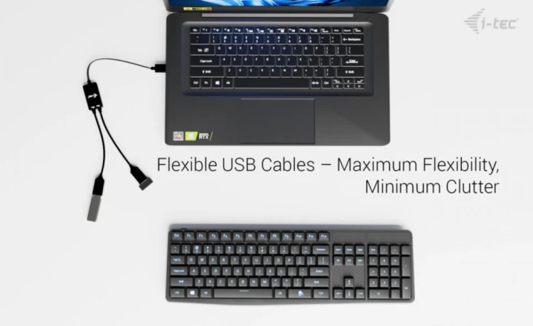 i-tec HUB USB-A Cable 2 port (2x USB-A)