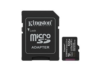 Kingston Karta pamięci microSD 512GB Canvas Select+ G3 150MB/s Adapter