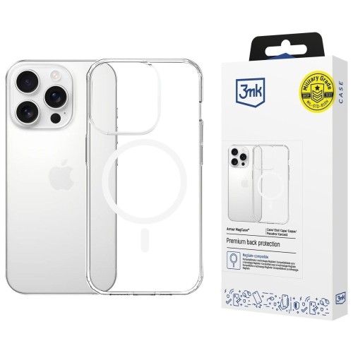 3MK Etui Armor MagCase do iPhone 14 Pro MagSafe przezroczysty